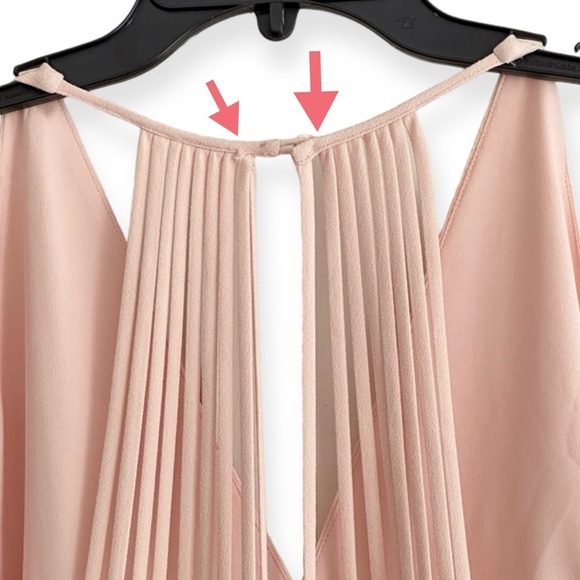 Reiss Pink Talin Strappy Back Midi Dress Size UK14/US10 NWT Flaw (Read) - Picture 12 of 14